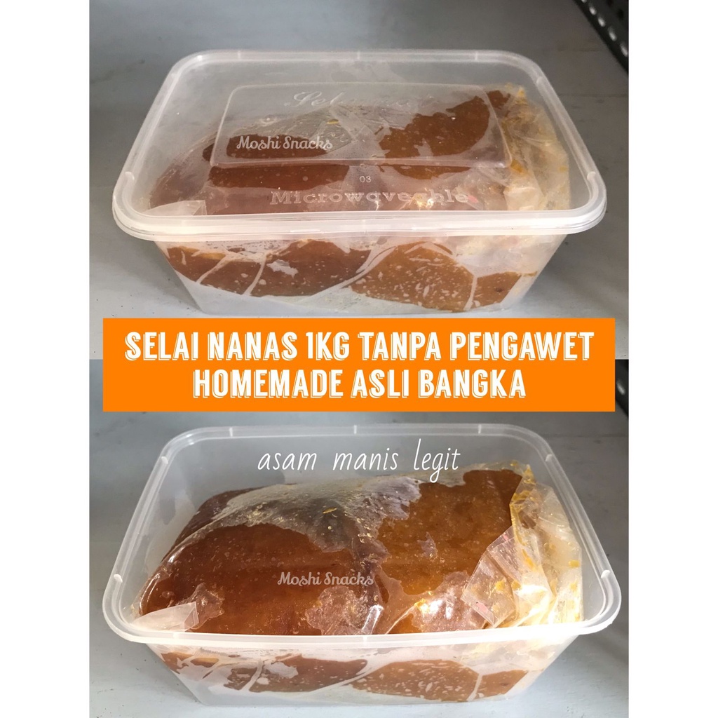 

Selai Nanas Legit Homemade 1kg Asli Bangka / Selei Nastar Pastry / Selai Asli Buah Nenas Tanpa Pengawet Perisa Pewarna / Selai Asam Manis / Pineapple Jam