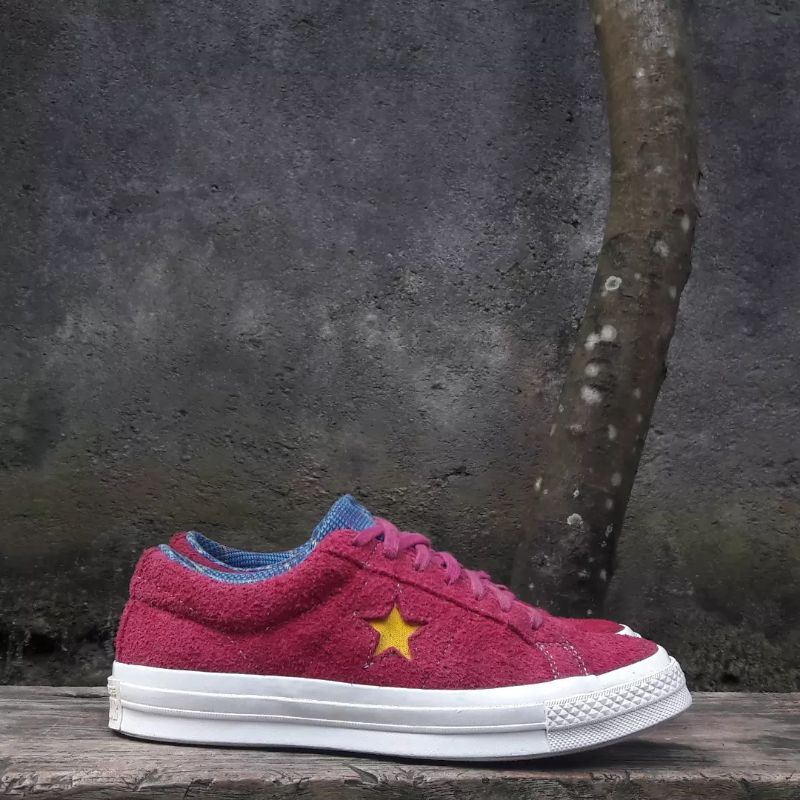 converse one star ox suede rose maroon (sz 41) ori 100%