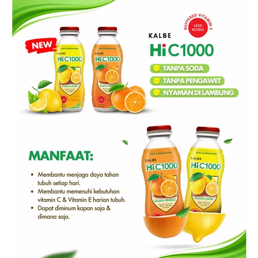 Kalbe Hi C 1000 140 ML minuman vitamin C