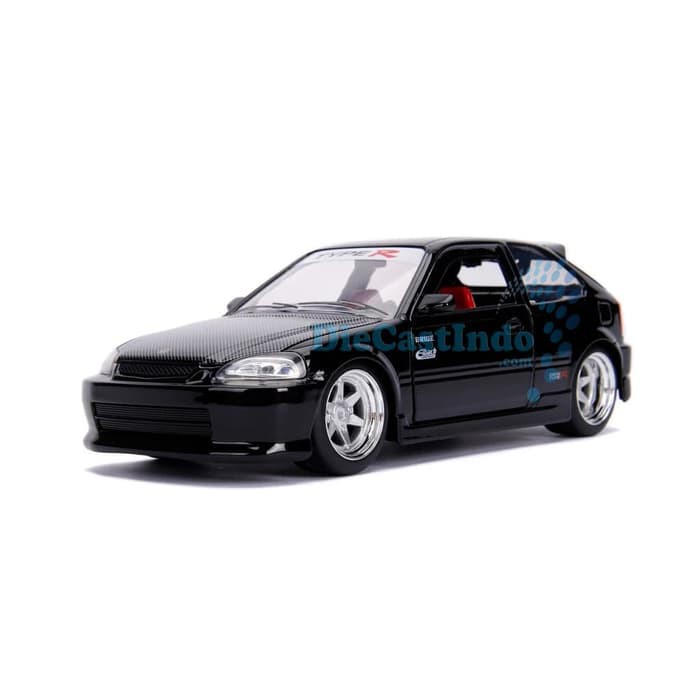dct632 Jada JDM Tuners 1997 Honda Civic TypeR Hitam Skala 1:24