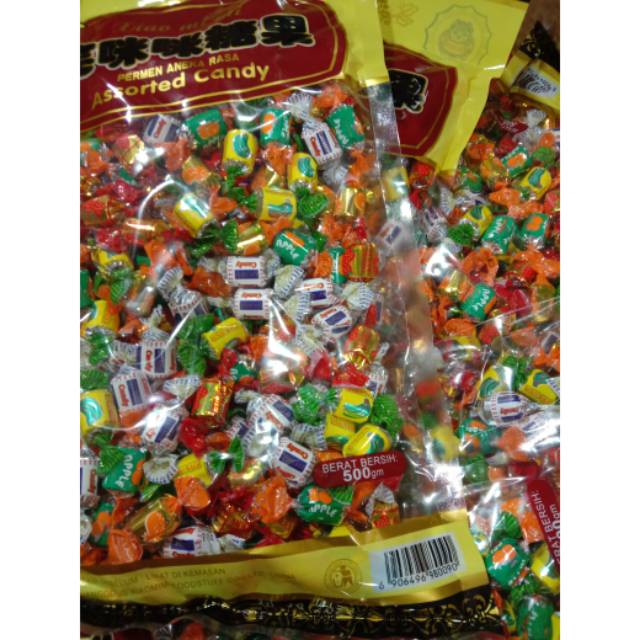

Permen Xiaomimi Aneka rasa buah 500g.