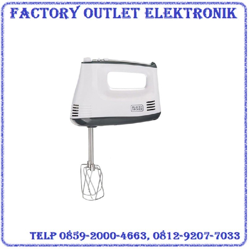 MurahBlack&Decker Hand Mixer M350-B5 Putih