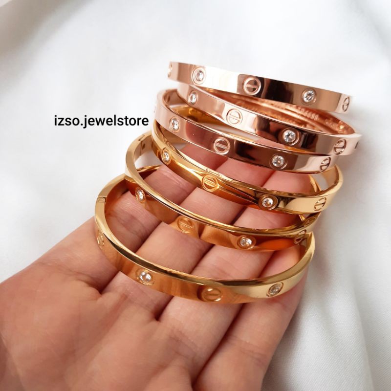 (Izso) Gelang Ally Big Titanium Premium 18k gold