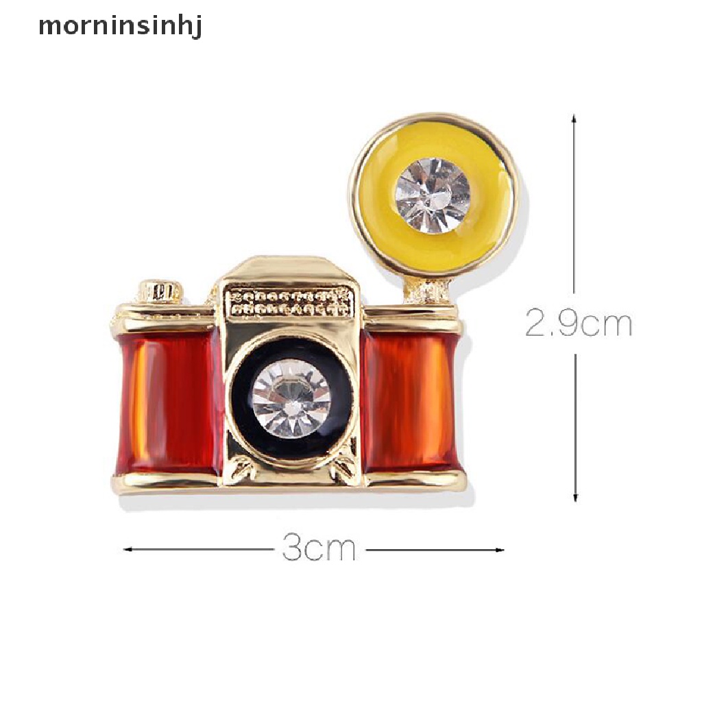 Mornin Bros Pin Enamel Bentuk Kamera Mini Gaya Vintage Untuk Aksesoris Sweatersyal