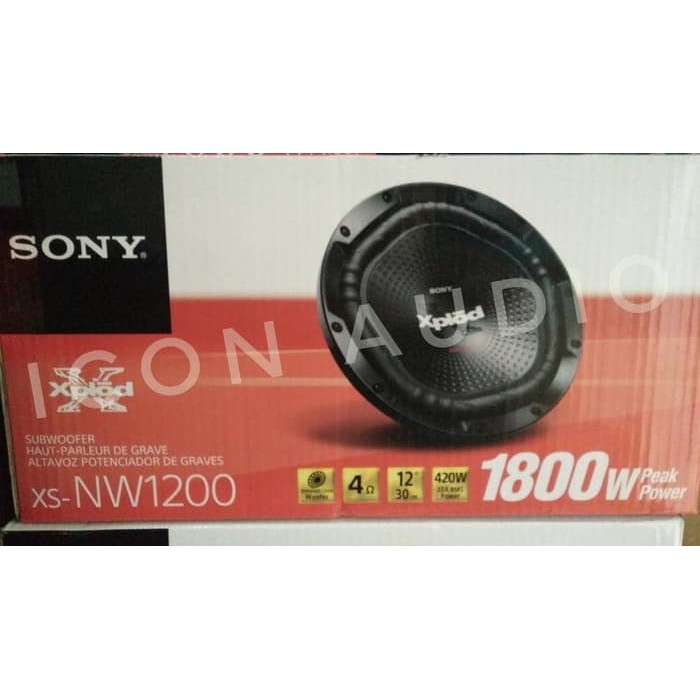Terviral  SUBWOOFER 12 INCH SONY XPLOD NW1200 TERMURAH DF02