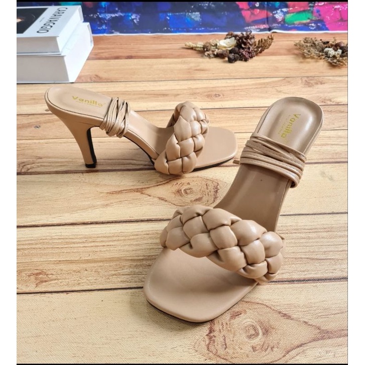 ABBUSHOES BY 02 haig hell tali gladiator kepang sellyna 9cm