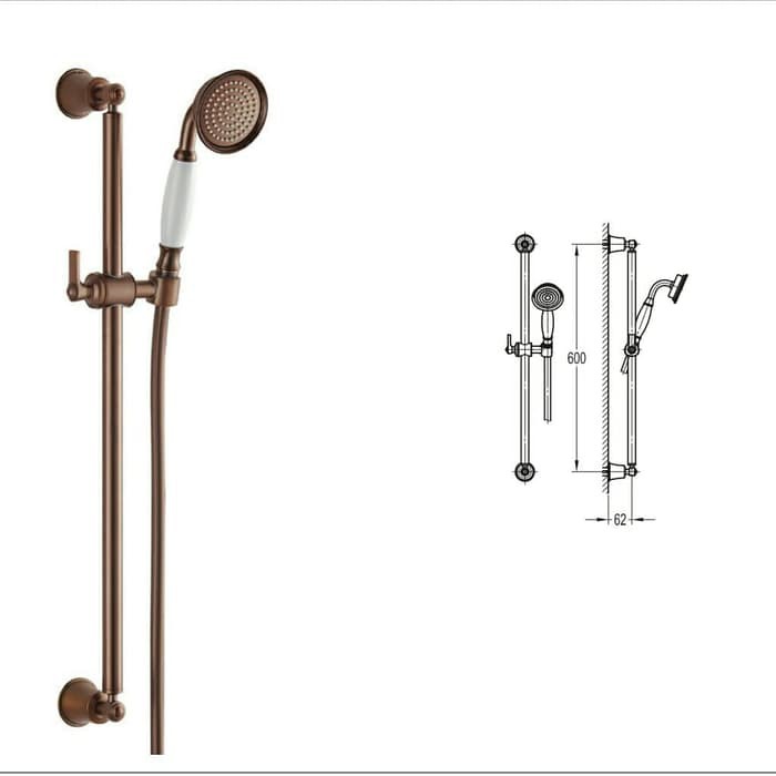 Shower Set With slide rail Paloma HSP 8111 + SLP 8501 + FLP 8202