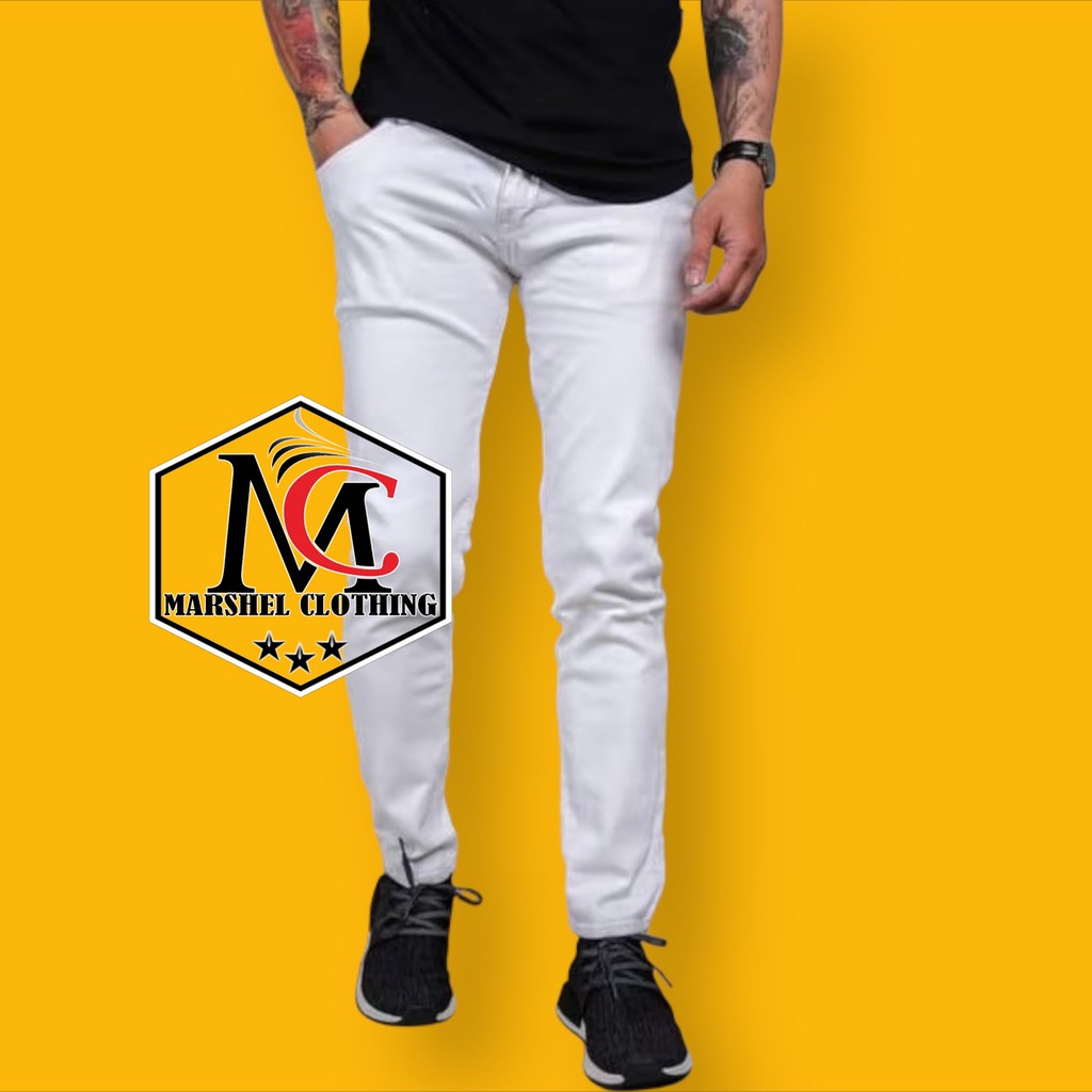 RCL - Celana Jeans Putih Original TS DENIM99 Panjang Skinny Pria Cowok Pensil Premium SIZE 27-34 S.M.L.XL