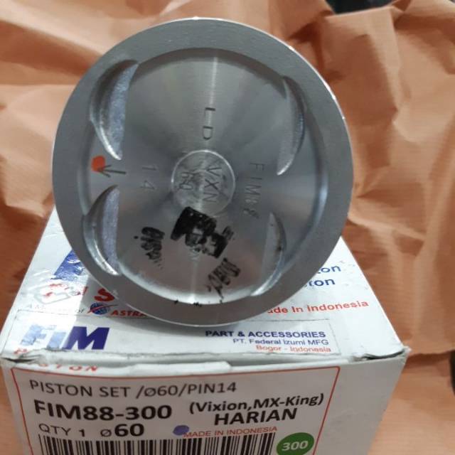 Fim 88 piston seher kit fim vixion jupiter mx king fim 88  os std 50 100 150 200 250 300-1