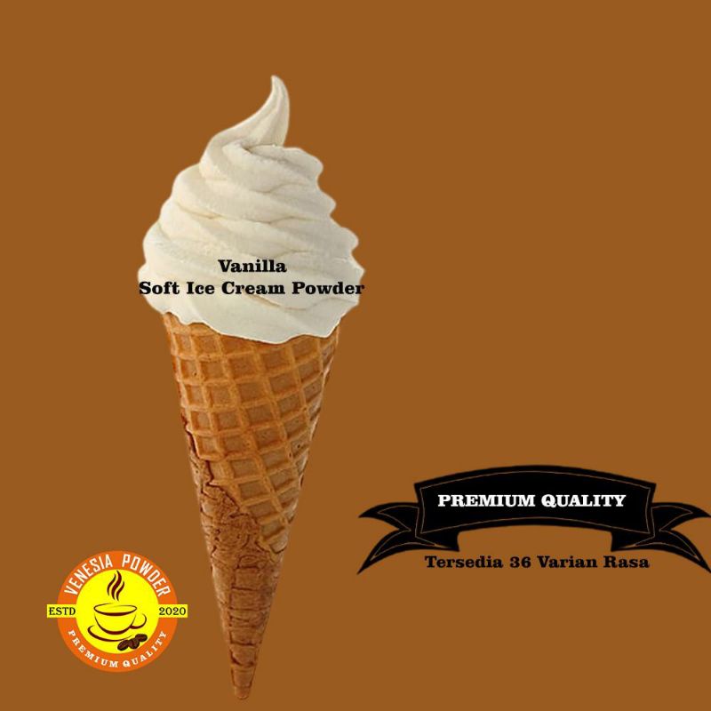 

SOFT ICE CREAM RASA VANILLA BEST SELLER 1KG-BUBUK ES KRIM VANILLA 1KG-BUBUK ES KRIM