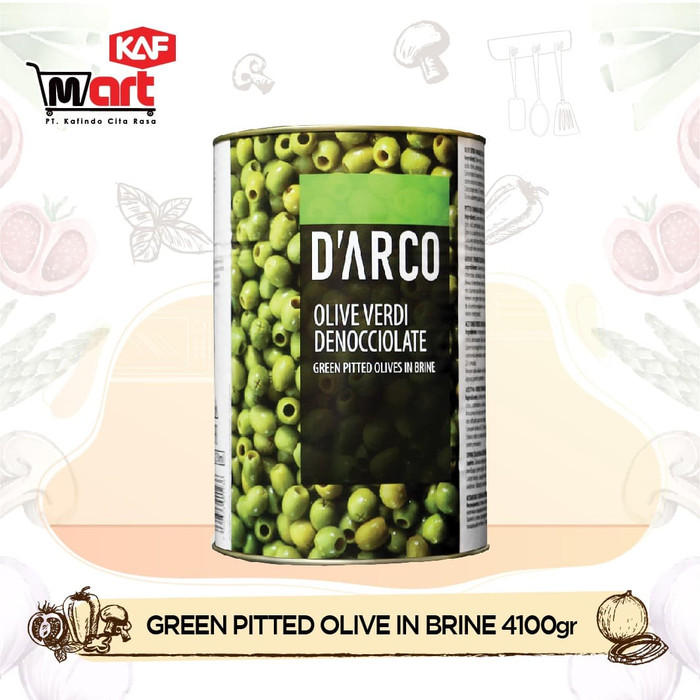 

Ready - Pitted Green Olives In Brine 4100G