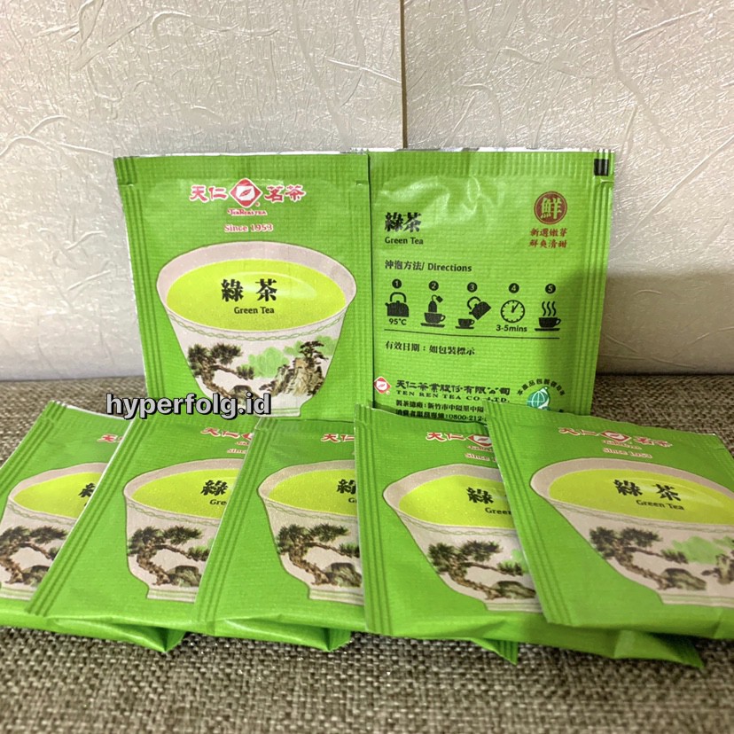 Tenren S Tea Teh Hijau Taiwan Green Tea Sachet Seduh Shopee Indonesia