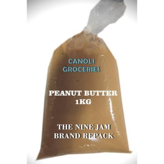 SELAI KACANG NINE JAM 1000 gr (Repack) Ori - Peanut Butterr - THE NINE BRAND