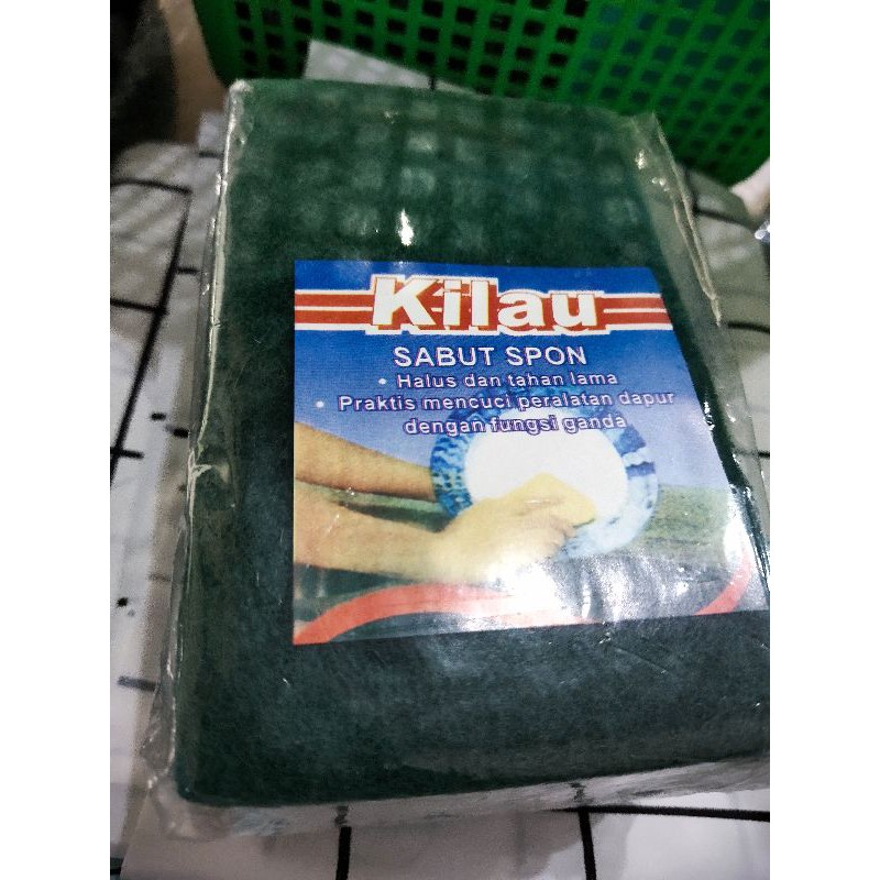 sabut hijau KILAU / sabut cuci piring / sponge cuci piring