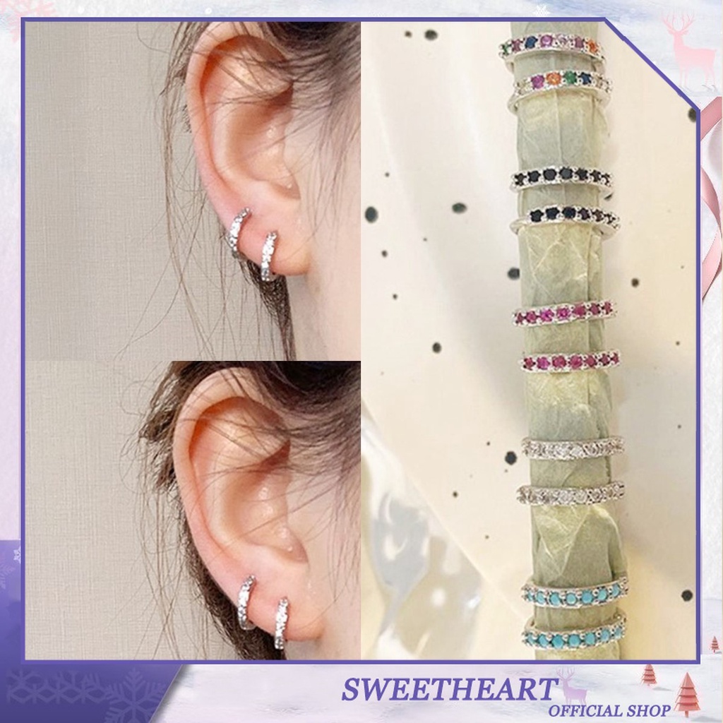 Anting Stud Hypoallergenic Bentuk Bunga Gaya Korea