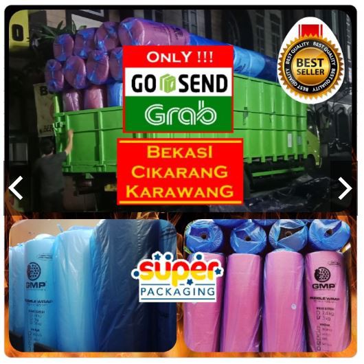 Gosend Grab Only! Bubble Wrap Putih 50M 125 Cm Bubble Wrap Bening Roll 50 M Meter Bubble Warp