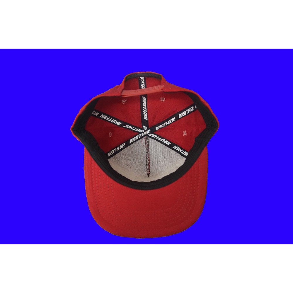 TOPI SNAPBACK PRIA KEREN DISTRO BROTHER INSIDE ORIGINAL WARNA MERAH