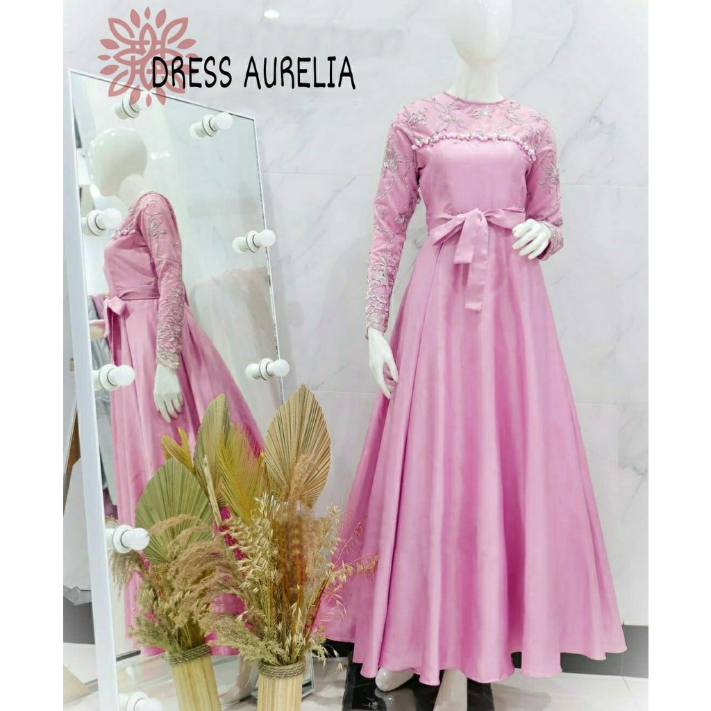 MAXY AURELIA FASHION PAKAIAN WANITA DRESS GAMIS MAXI EDHM