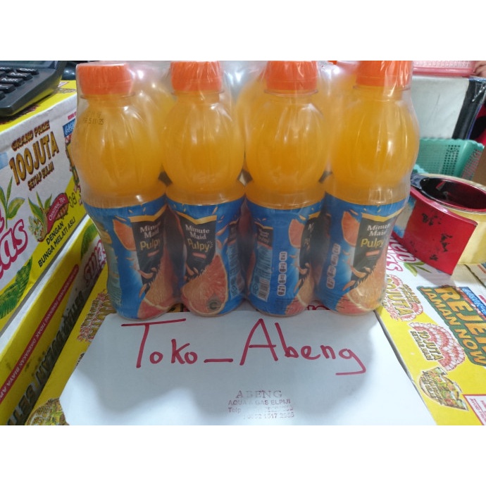 

(BISA COD) Minute Maid Pulpy Orange (1 pack isi 12 botol)