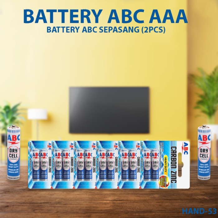 Batre Batu Battery ABC AAA isi 12pcs - HAND-53