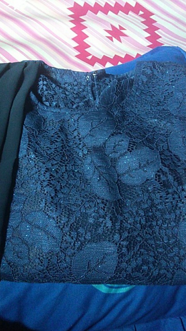 Maura Couple - Sania Ruffle Batik Couple Ori Ndoro Jowi Dnt Garansi Termurah Shopee - Payet Navy