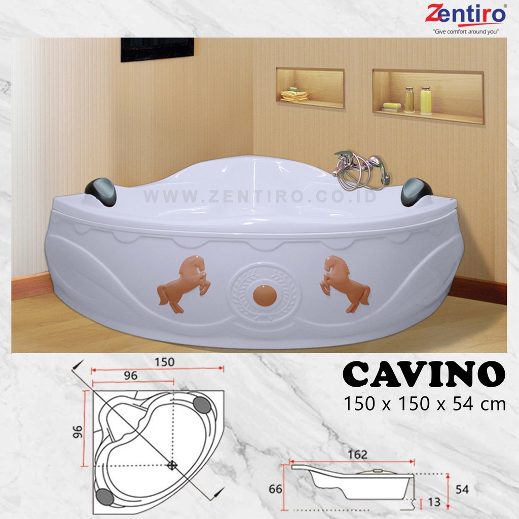 BATHTUB SUDUT || BATHTUB 150 || BATHTUB CORNER ZENTIRO CAVINO