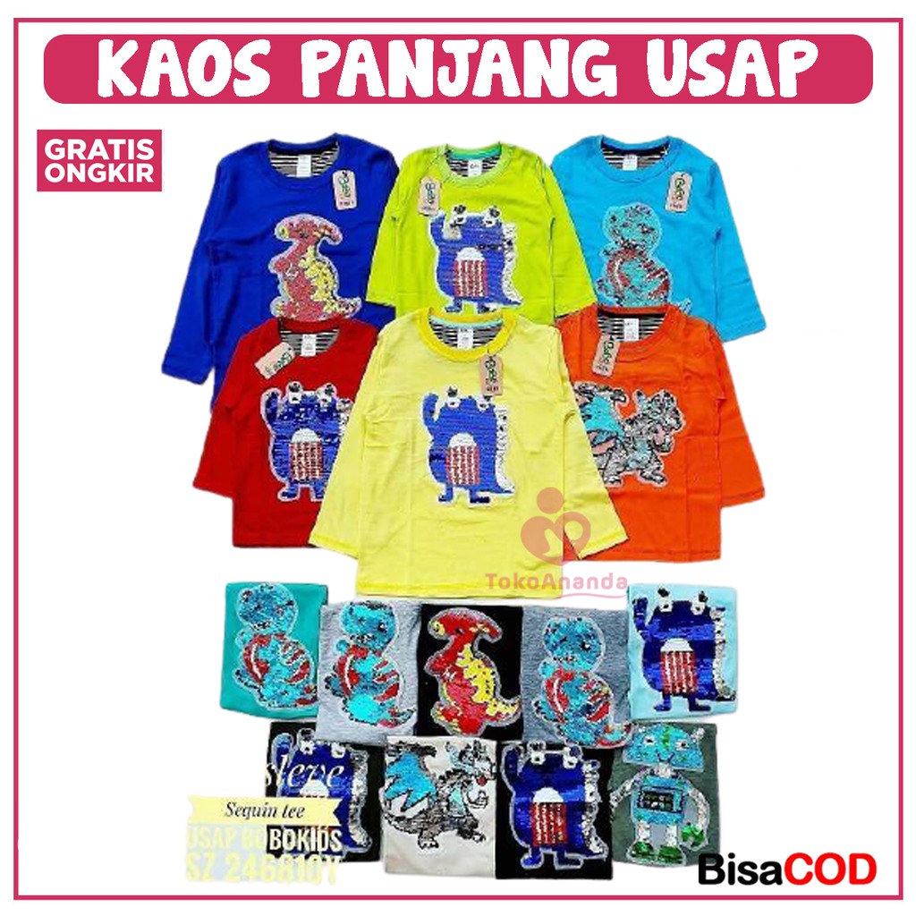 KAOS PANJANG ANAK USAP / KAOS ANAK / KAOS ANAK LAKI /KAOS PANJANG USAP ANAK / KAOS ANAK LAKI-LAKI