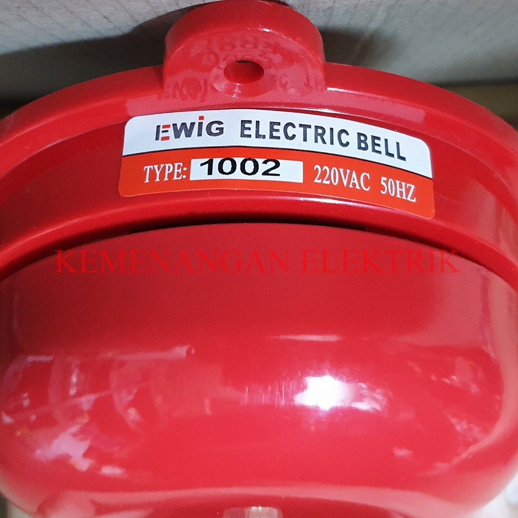 EWIG ROUND BELL / BEL KRING / ALARM 4&quot; 100MM / BEL SEKOLAH PABRIK 4 INCH 100 MM / ROUNDBELL 4INCH