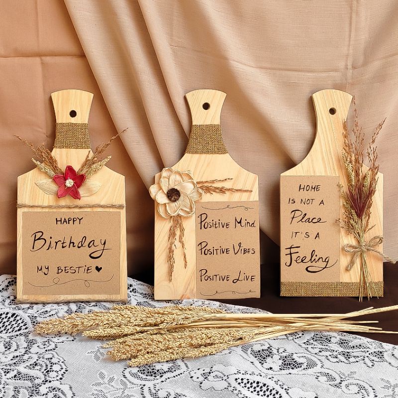 Hiasan Dinding Custom | Hiasan Dinding Quotes Rustic Aesthetic | Quotes Walldecor