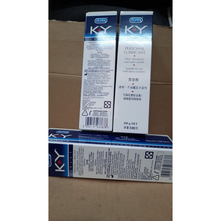 Durex KY Jelly Personal Lubricant 100 Gram ORIGINAL (Satuan)