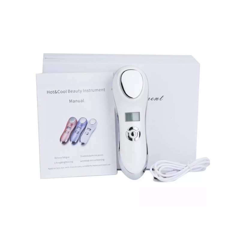 ALAT SETRIKA WAJAH kecantikan setrika wajah hot and cold ultrasound sonic beauty instrument