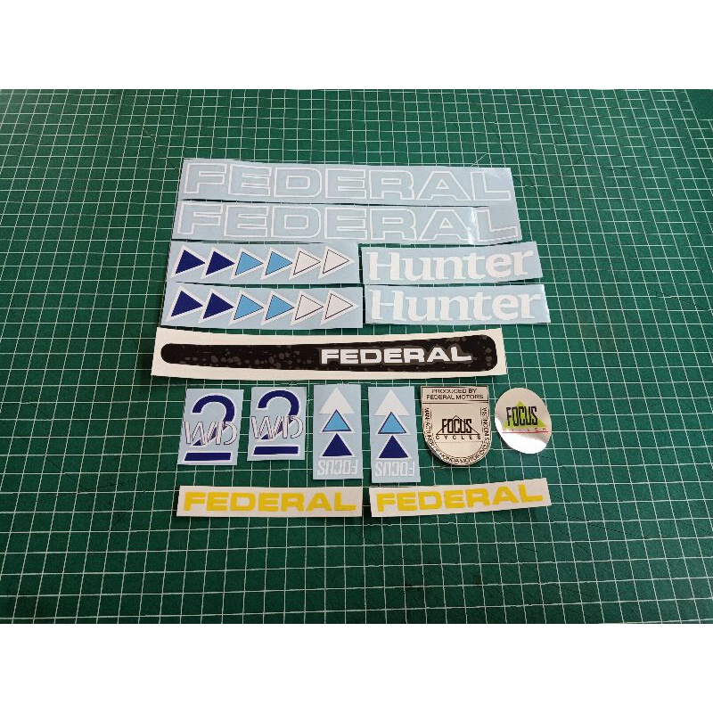 stiker sepeda federal hunter