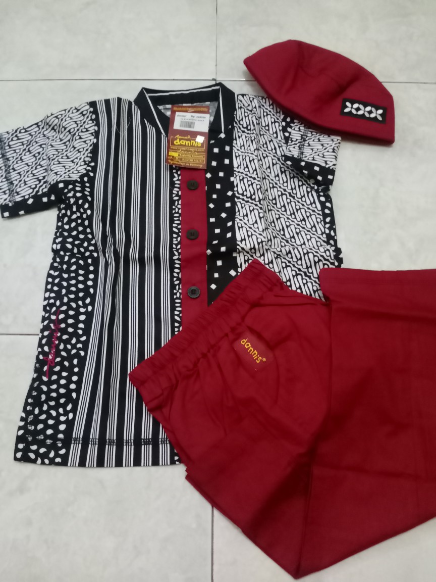 Baju Dannis Abaya Dan Koko Anak Batik D Kontemporer