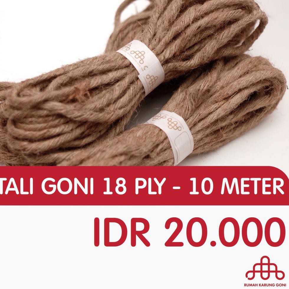 

TALI GONI BESAR 10 METER 18 PLY - TALI RAMI - JUTE ROPE (ART. Q75)