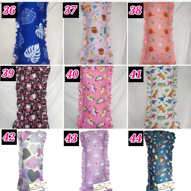 Sarung bantal cinta jumbo / besar 50x100 cm termasuk rumbai