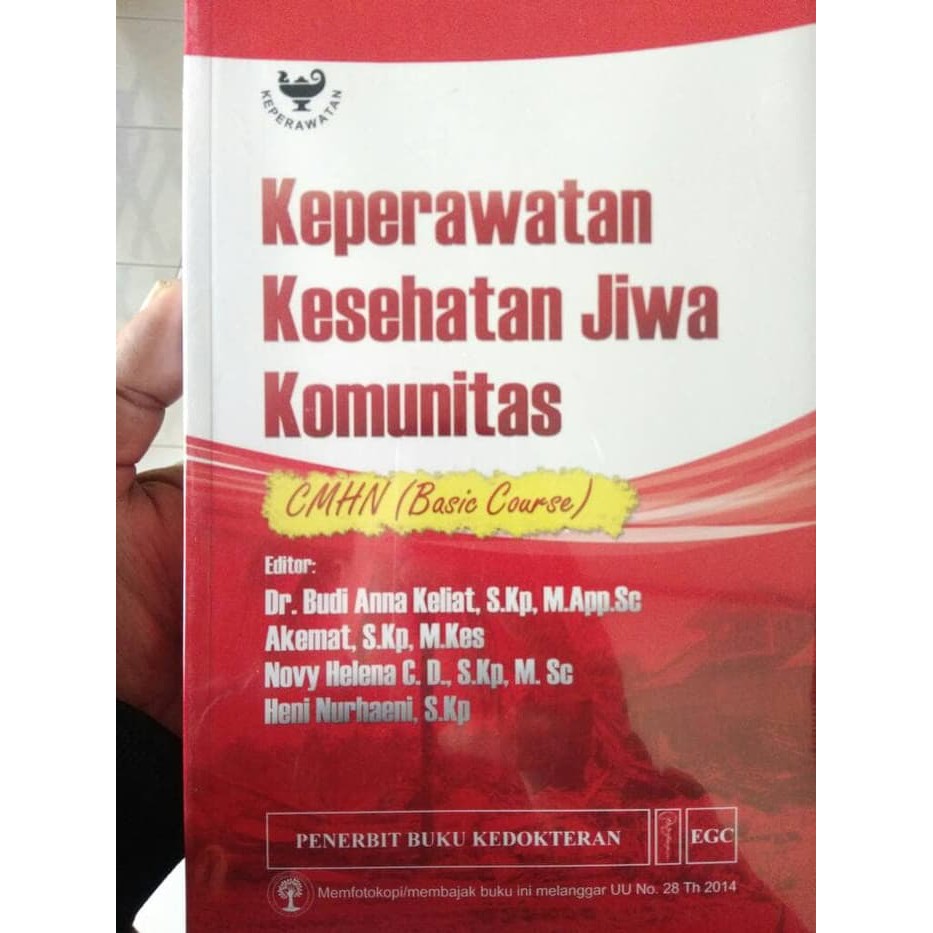 Keperawatan Kesehatan Jiwa Komunitas CMHN Basic Course  Dr Budi Anna Keliat