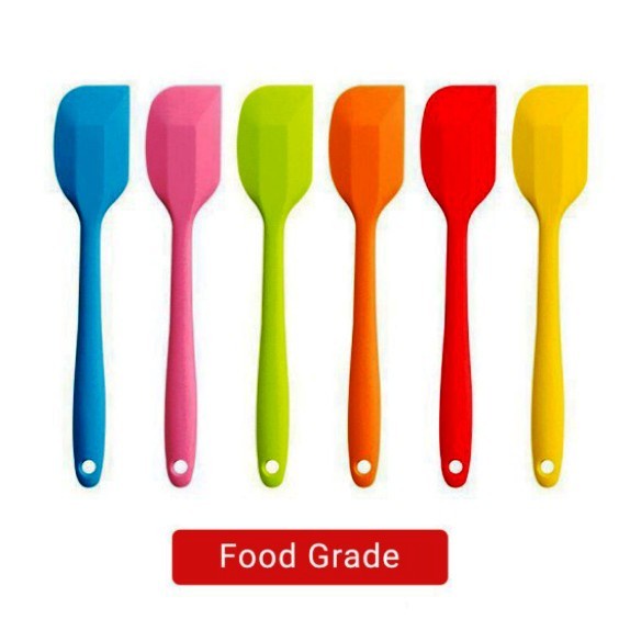 CL Spatula Silikon Food Grade Tahan Panas Anti Lengket Pengaduk Adonan