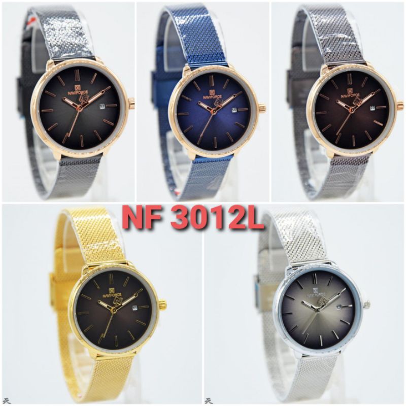 Jam tangan cewek NAVIFORCE 3012 Original Classic Pasir