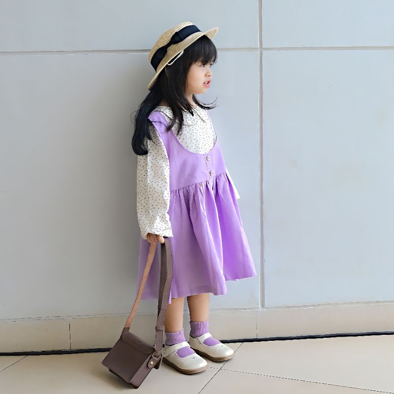 Domikado | Seina overall dress | Setelan anak perempuan | Overall anak | Dress anak