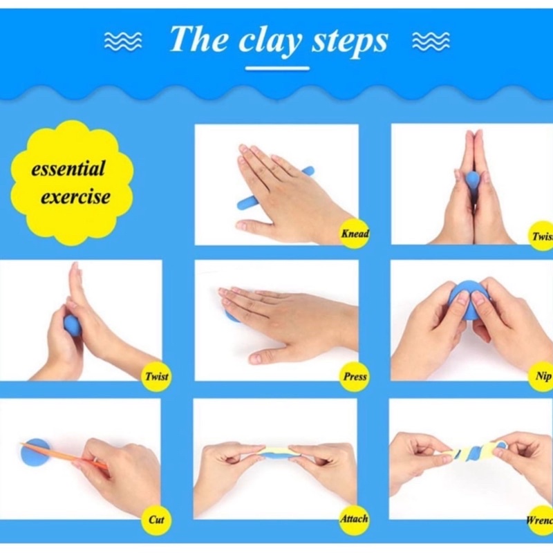 MAGIC CLAY MAINAN ANAK ISI 12 WARNA BONUS 3 PC ALAT PEMOTONG /Play Dough /Slime/ Bahan Slime