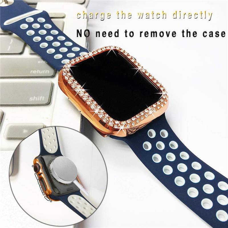 Case Cover Pelindung Apple Watch Seri 7 6 5 4 3 2 1 SE 41mm 45mm 44mm 40mm 42mm 38mm