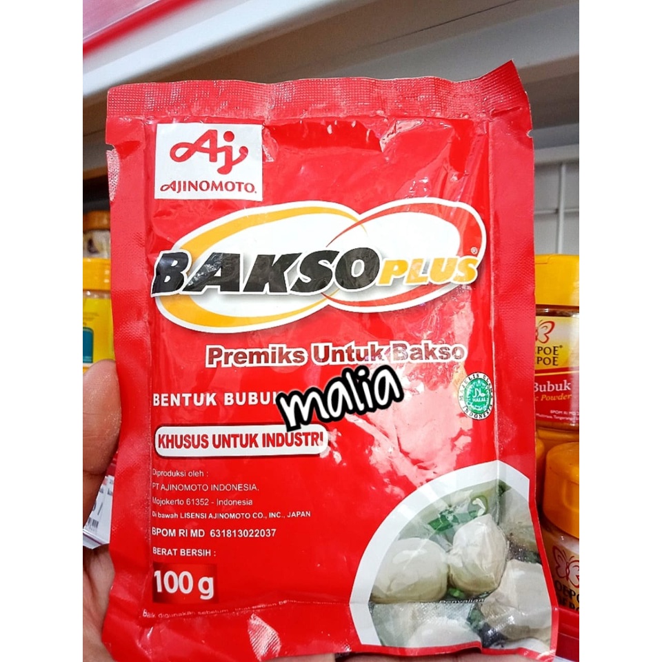 

Baksoplus premiks bakso Ajinomoto 100 GR