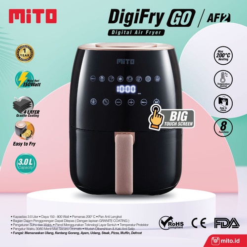 DIGITAL AIR FRYER MITO AF2 3LITER