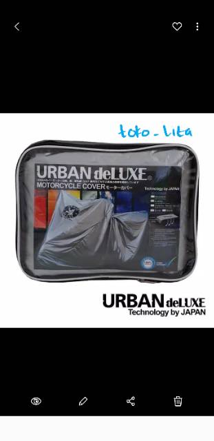 [DELUXE JUMBO MOTOR] Cover Sarung Motor Urban DELUXE JUMBO untuk motor ninja,nmax,pcx,lexi dll