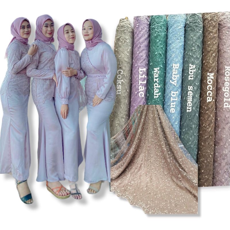 KAIN TILE MUTIARA/TILE AKAR MUTIARA/TILE AKAR/TILE BORDIR/TILE BORDIR KEBAYA/TILE 3D/TILE BORDIR GLI