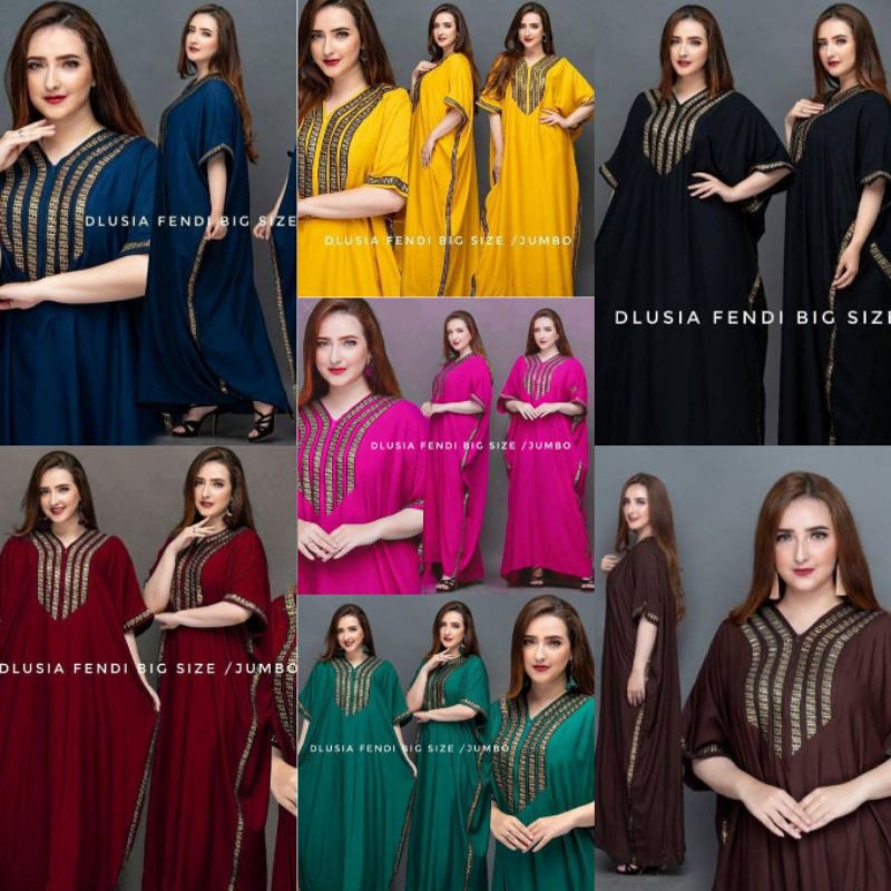 Jual Kaftan Wanita Jumbo Kaftan Renda Muslim Arabian Turkey Termurah Terbaru Viral Baju Renda