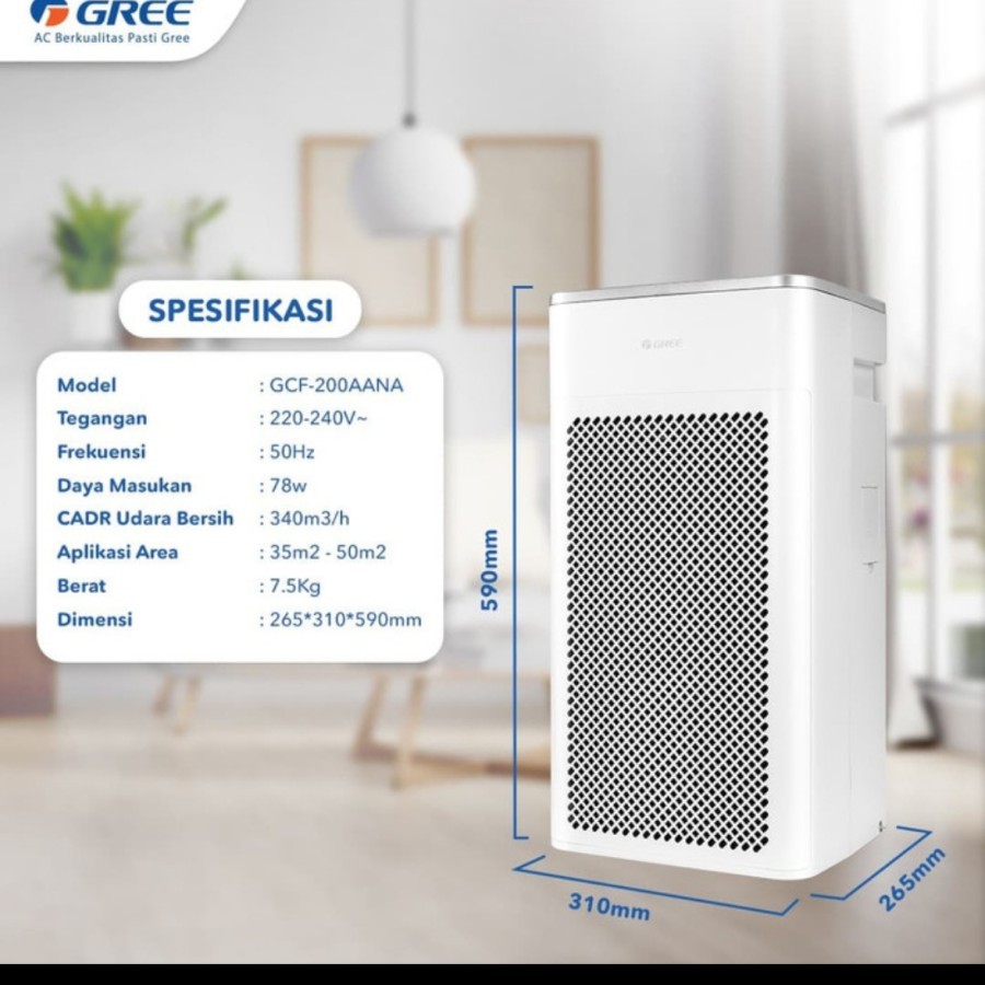 Gree Air Purifier GCF 200AANA / GCF200AANA Ionizer