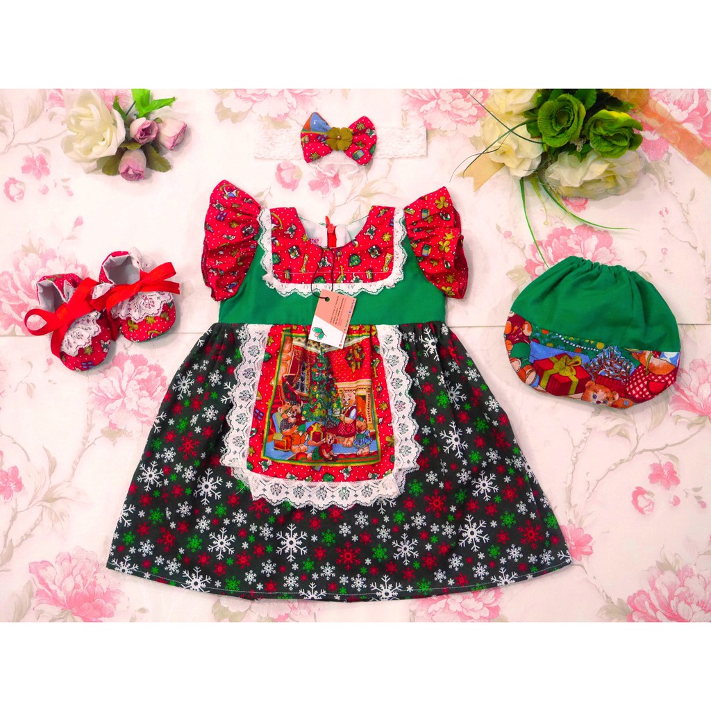 Baju Natal Bayi Perempuan Christmas dress