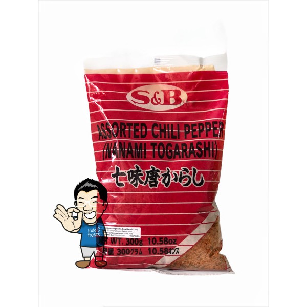 

S&B Assorted Chili Pepper- Nanami Togarashi- Bubuk Cabai- Cabe Bubuk 300g