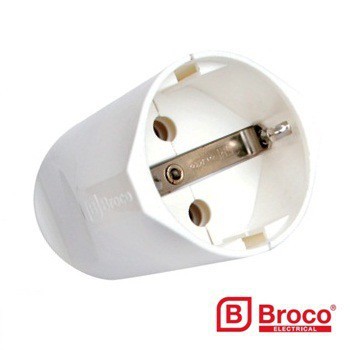 BROCO KONTRA STEKER ARDE PUTIH 13410 FEMALE COUPLER